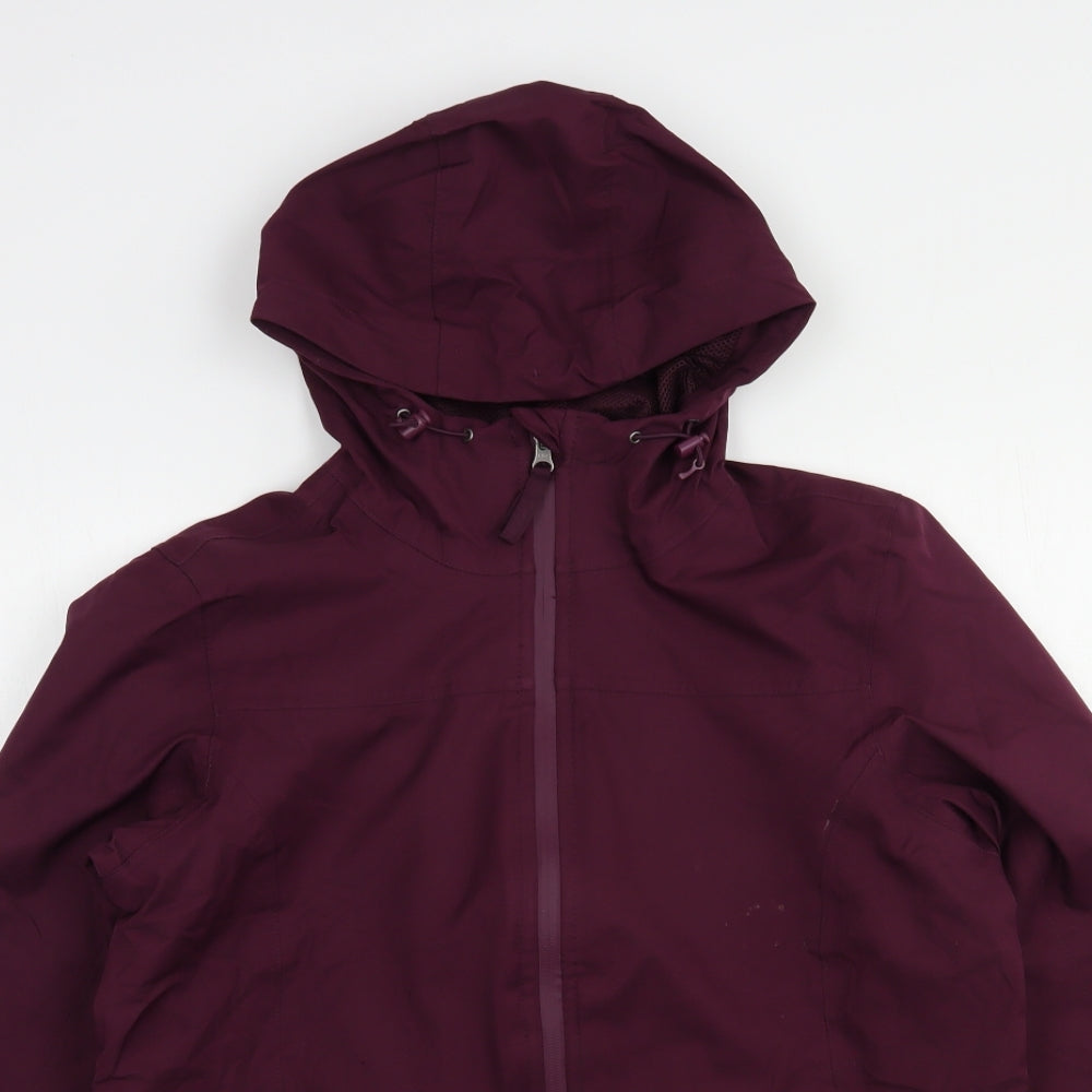 Womens UK Size 8 Crane Purple Windbreaker Coat