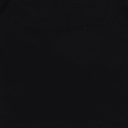 Anna Rose Womens Black Boat Neck  Acrylic Pullover Jumper Size S
