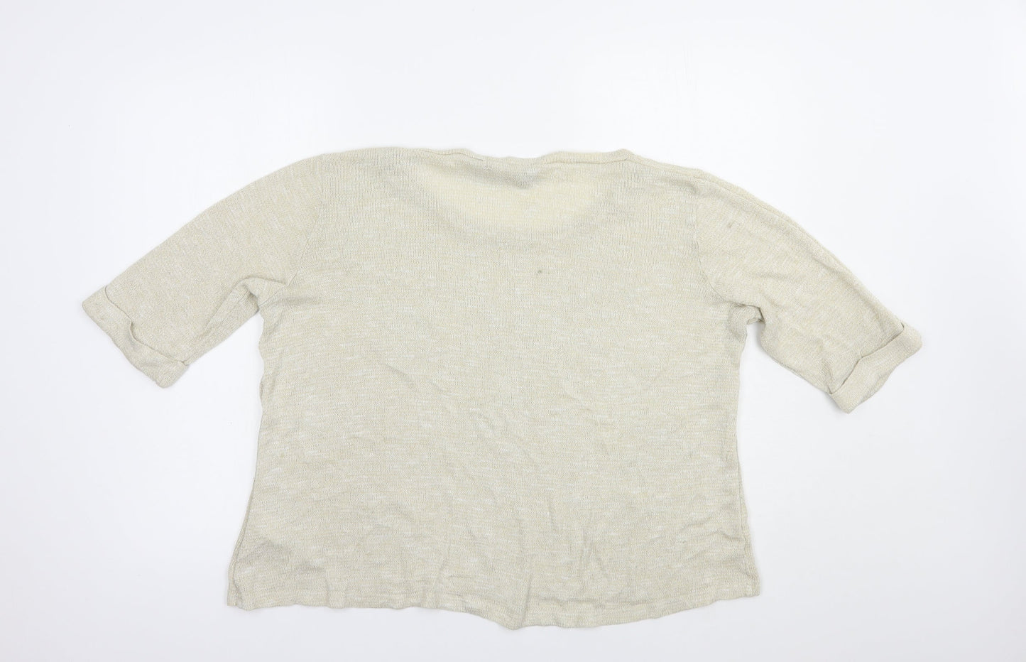 Womens UK Size 22 New Look Beige Pullover Jumper