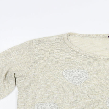Womens UK Size 22 New Look Beige Pullover Jumper