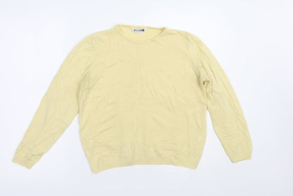 Womens UK Size M Marks and Spencer Yellow Pullover Jumper