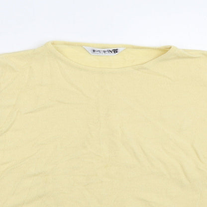Womens UK Size M Marks and Spencer Yellow Pullover Jumper