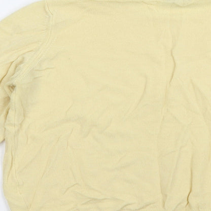 Womens UK Size M Marks and Spencer Yellow Pullover Jumper