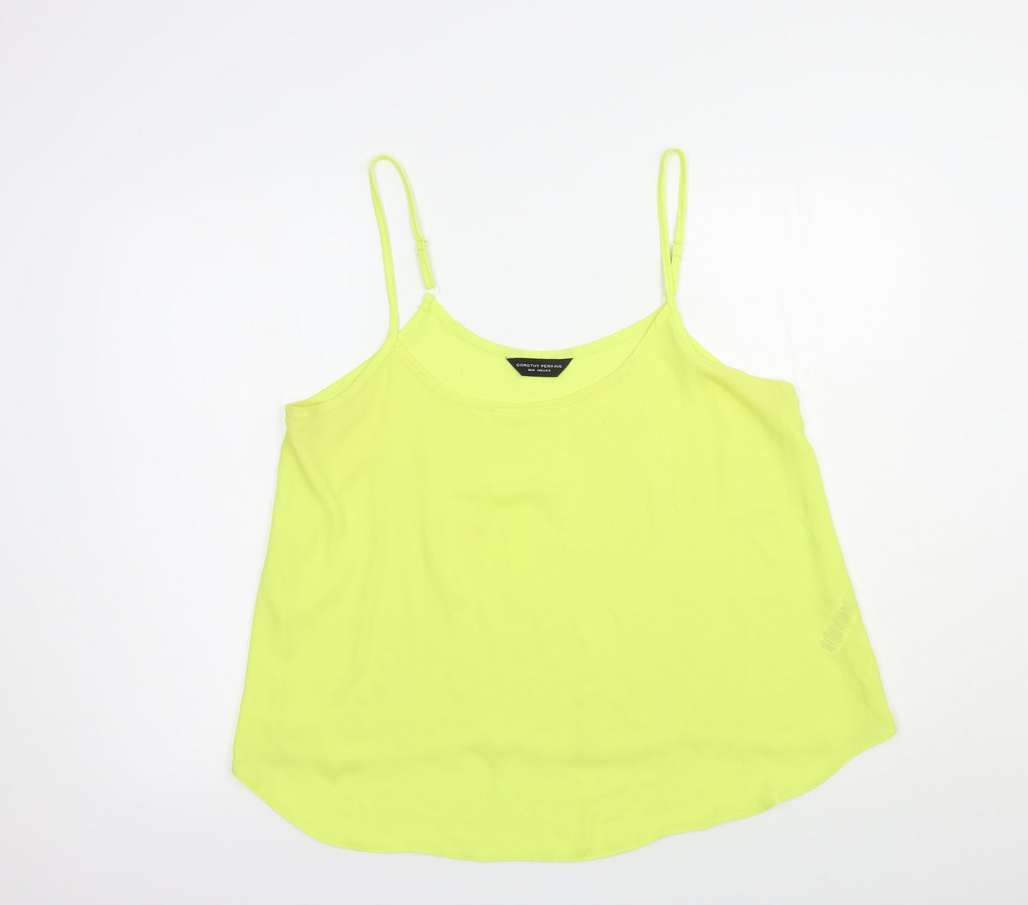 Womens UK Size 16 Dorothy Perkins Yellow Camisole Blouse