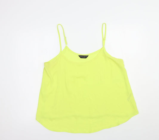 Womens UK Size 16 Dorothy Perkins Yellow Camisole Blouse
