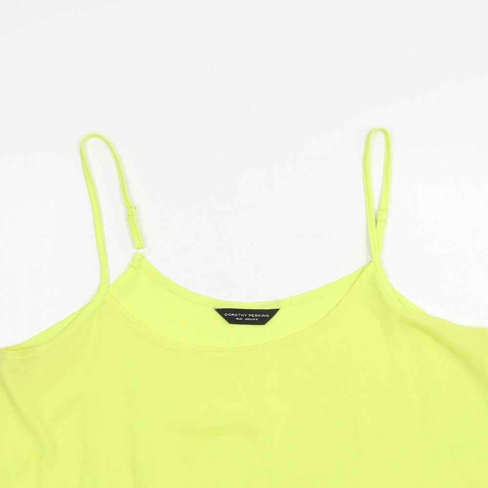 Womens UK Size 16 Dorothy Perkins Yellow Camisole Blouse
