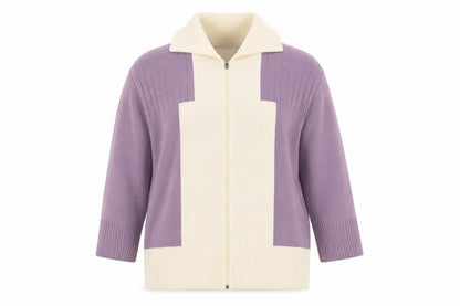 Womens UK Size L Insight Purple Full Zip Jumper