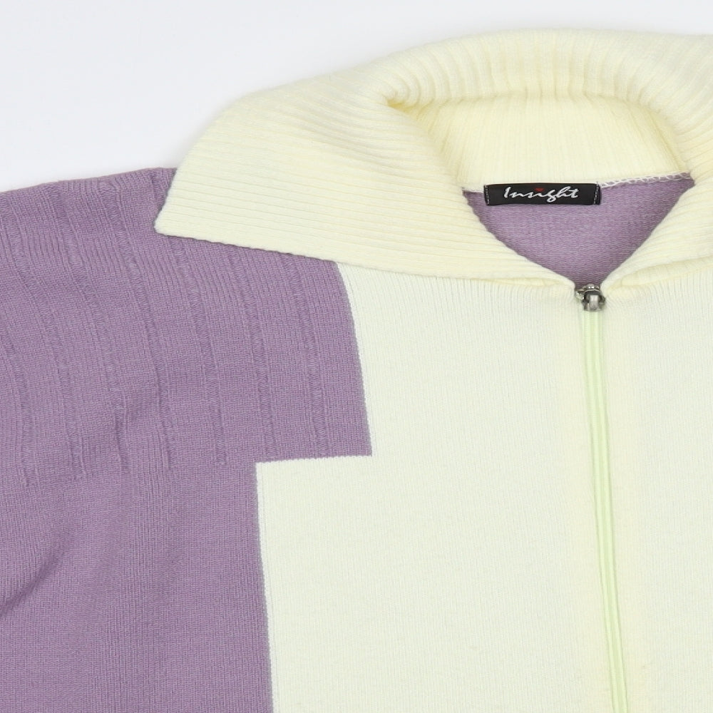 Womens UK Size L Insight Purple Full Zip Jumper