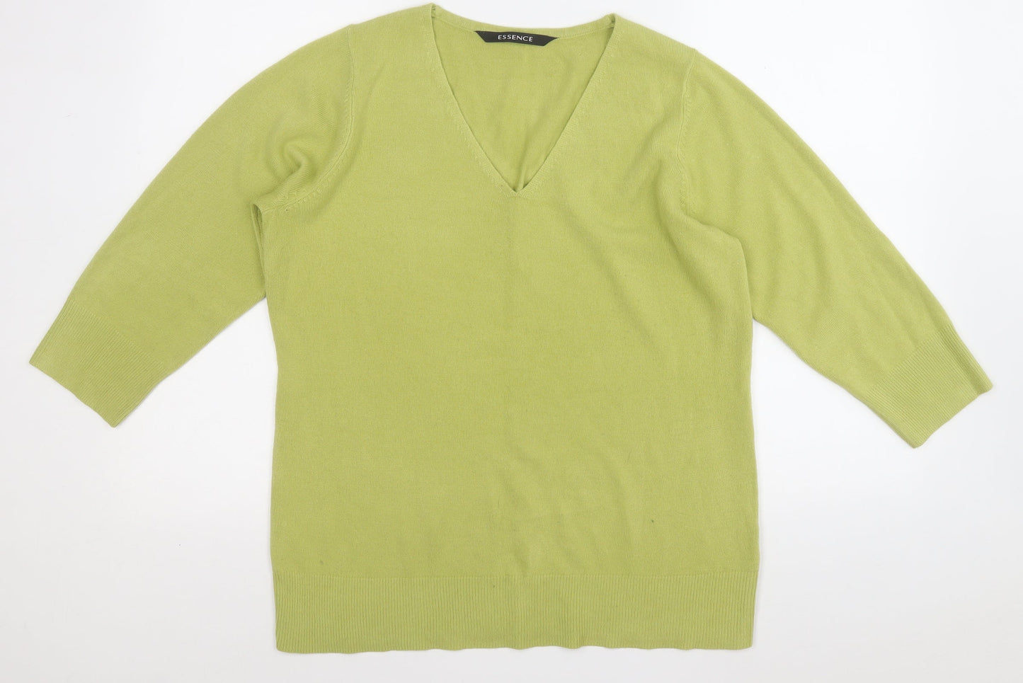 Womens UK Size 16 essence Green Pullover Jumper