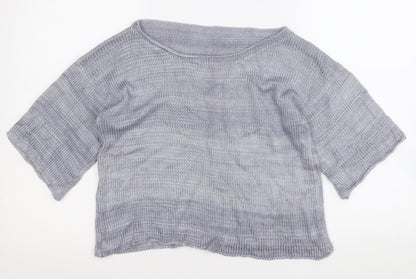 Womens UK Size S Preworn Grey Pullover Jumper