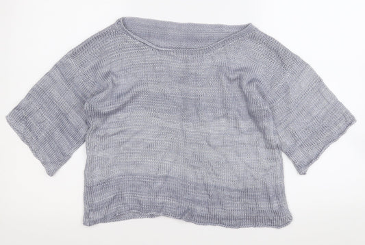 Womens UK Size S Preworn Grey Pullover Jumper