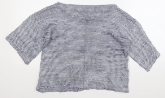 Womens UK Size S Preworn Grey Pullover Jumper