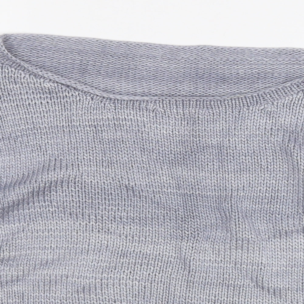 Womens UK Size S Preworn Grey Pullover Jumper