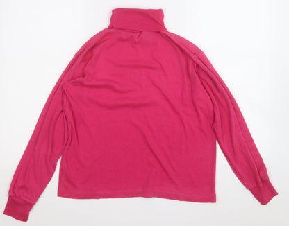 Womens UK Size S Preworn Pink Pullover Jumper