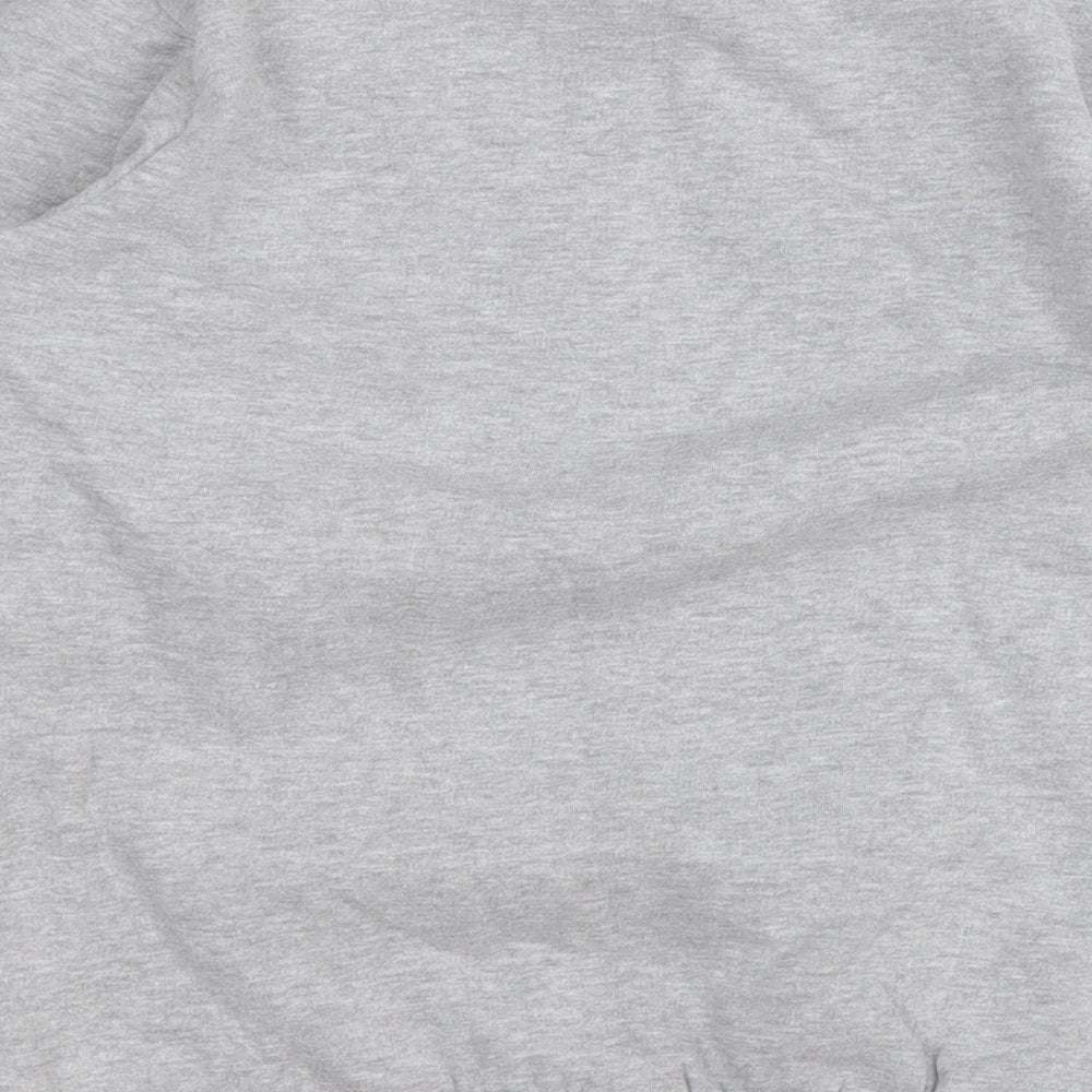 Disney Girls Grey  Cotton Pullover Sweatshirt Size 10-11 Years   - Mickey Mouse Christmas
