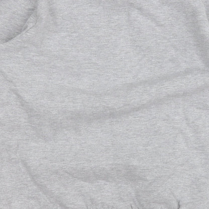 Disney Girls Grey  Cotton Pullover Sweatshirt Size 10-11 Years   - Mickey Mouse Christmas