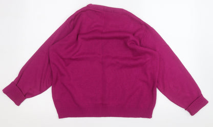 Womens UK Size 14 Preworn Purple Pullover Jumper