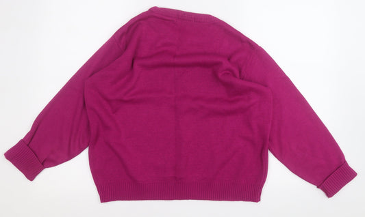 Womens UK Size 14 Preworn Purple Pullover Jumper