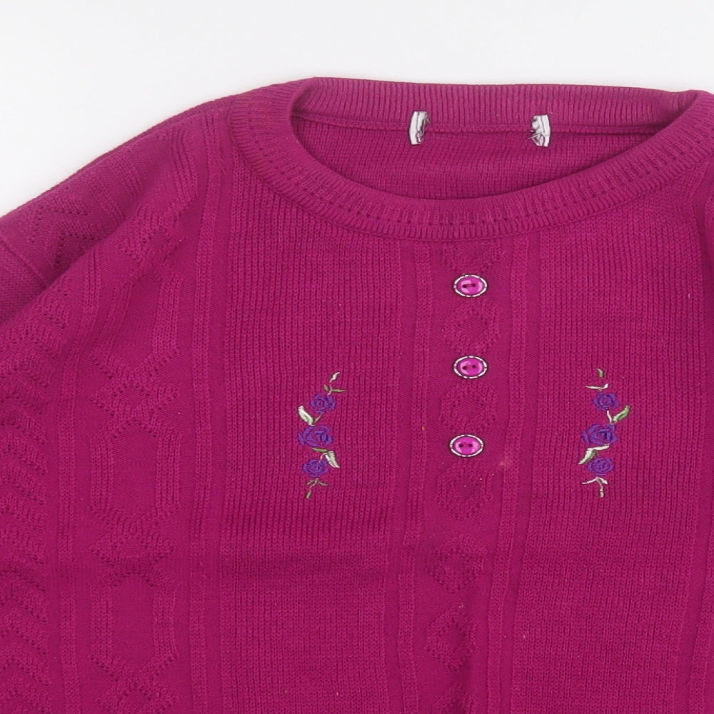 Womens UK Size 14 Preworn Purple Pullover Jumper