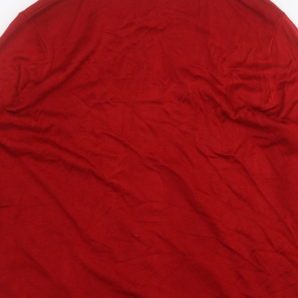Womens UK Size M BM Red Pullover Jumper