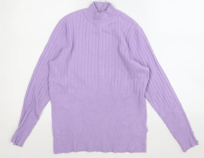 Womens UK Size 14 Marks and Spencer Purple Pullover Jumper