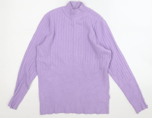 Womens UK Size 14 Marks and Spencer Purple Pullover Jumper