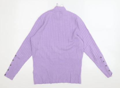 Womens UK Size 14 Marks and Spencer Purple Pullover Jumper