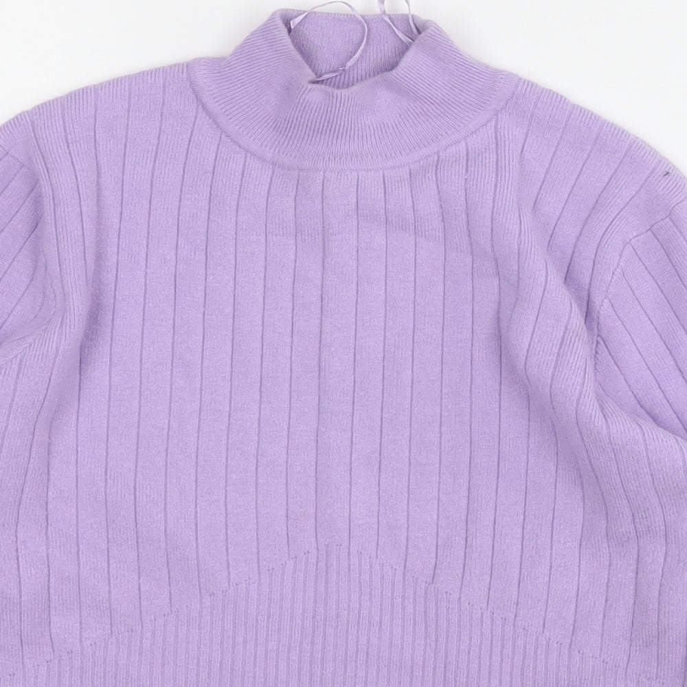 Womens UK Size 14 Marks and Spencer Purple Pullover Jumper