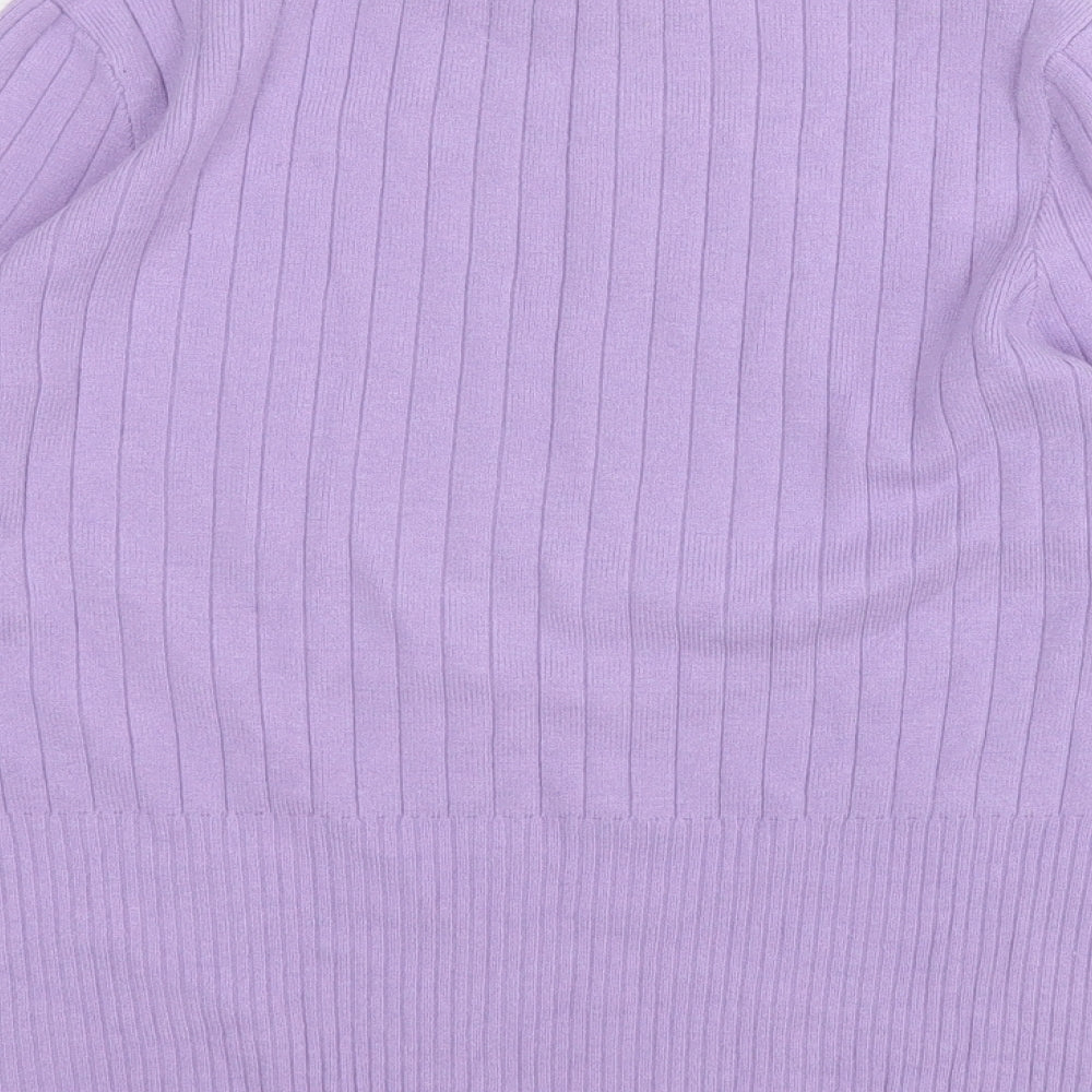 Womens UK Size 14 Marks and Spencer Purple Pullover Jumper