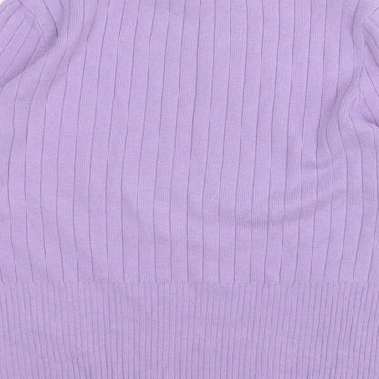 Womens UK Size 14 Marks and Spencer Purple Pullover Jumper