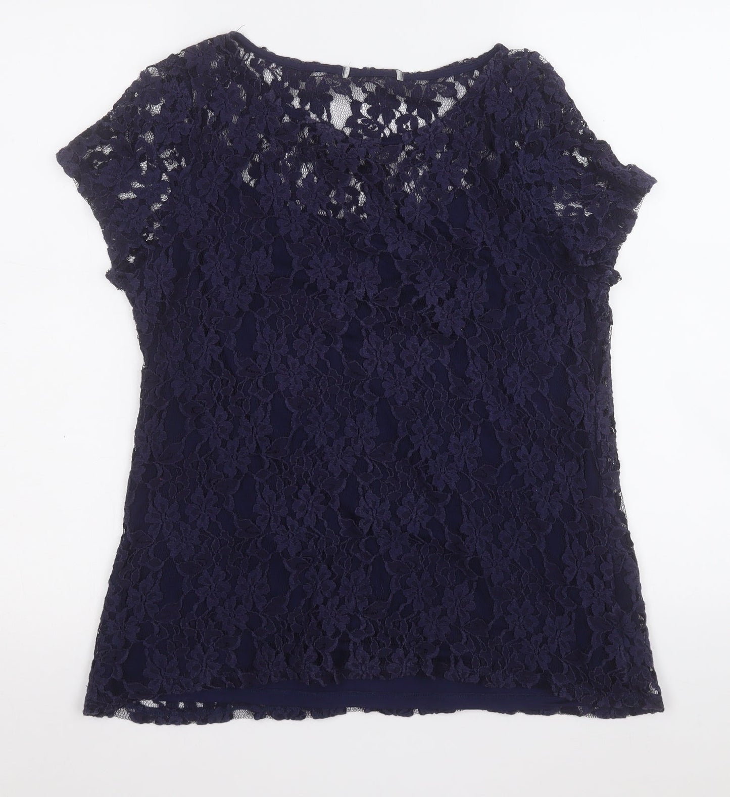 Womens UK Size 14 Preworn Blue Pullover Jumper