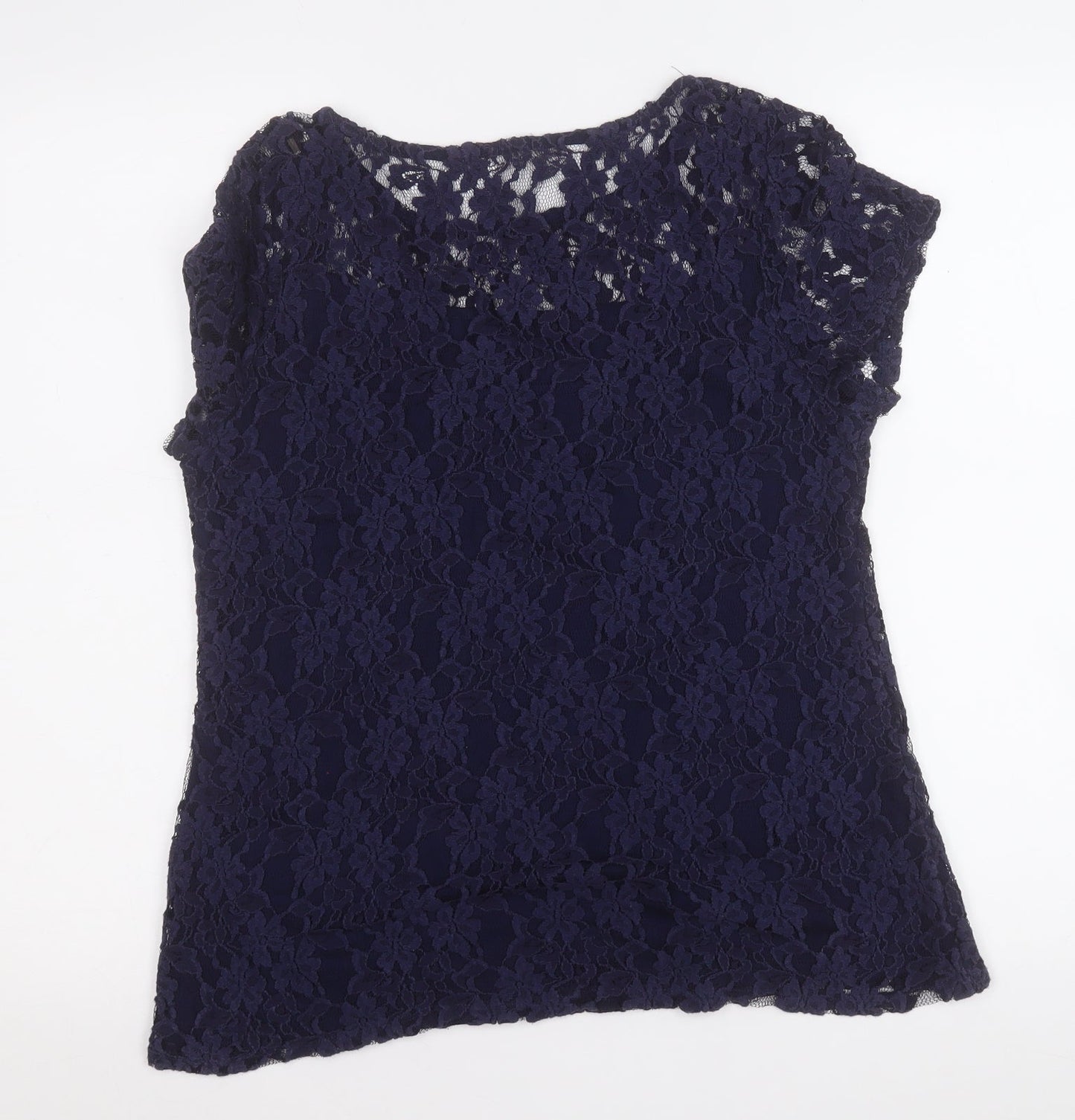Womens UK Size 14 Preworn Blue Pullover Jumper