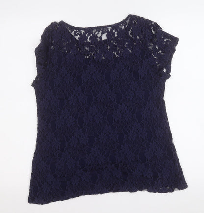 Womens UK Size 14 Preworn Blue Pullover Jumper