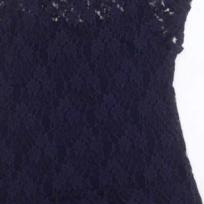 Womens UK Size 14 Preworn Blue Pullover Jumper