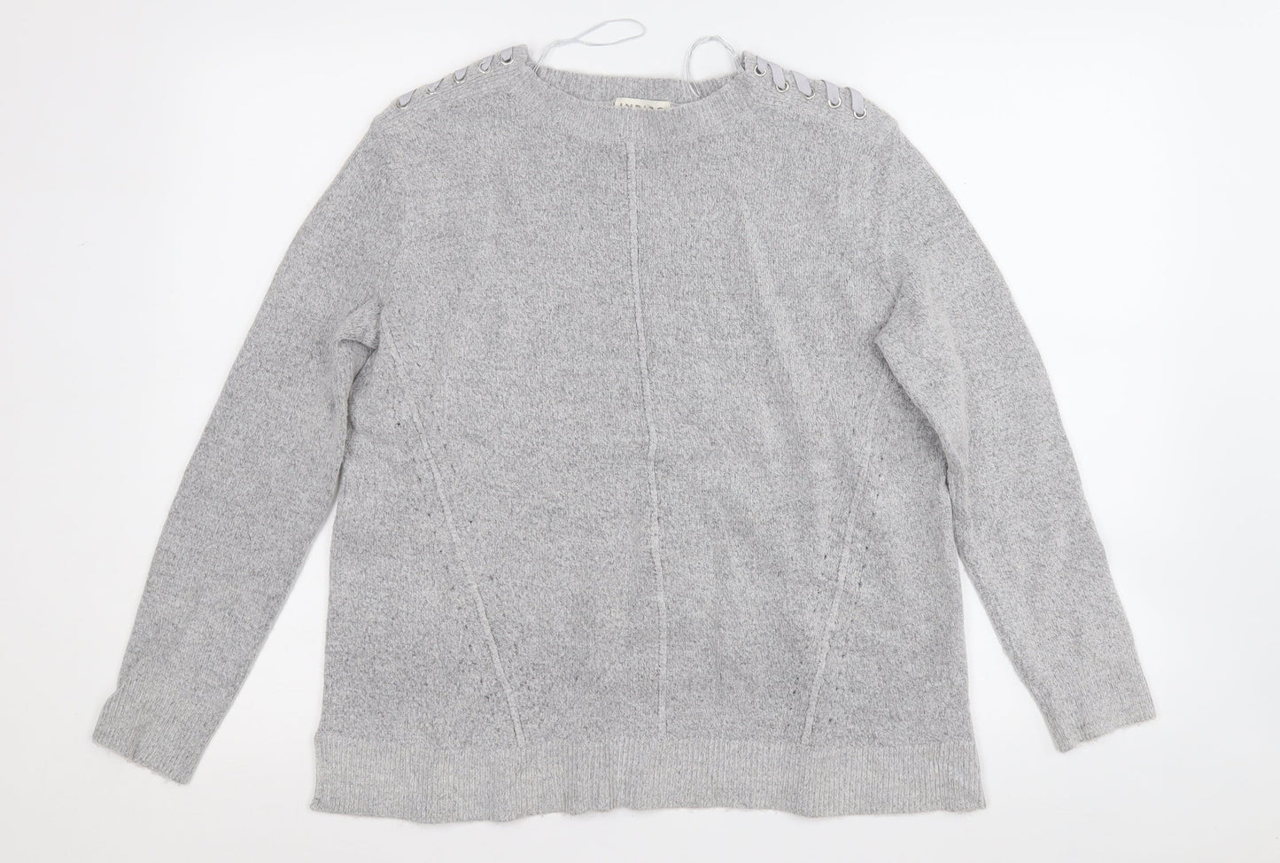 Womens UK Size 10 Marks and Spencer Grey Pullover Jumper