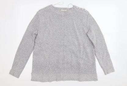 Womens UK Size 10 Marks and Spencer Grey Pullover Jumper