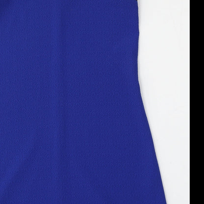 River Island Womens Blue  Polyester Shift  Size 8  Round Neck