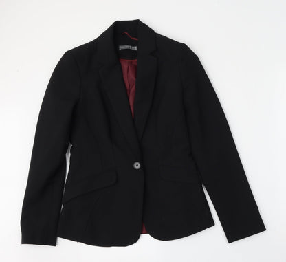 Atmosphere Womens Black  Polyester Jacket Blazer Size 10
