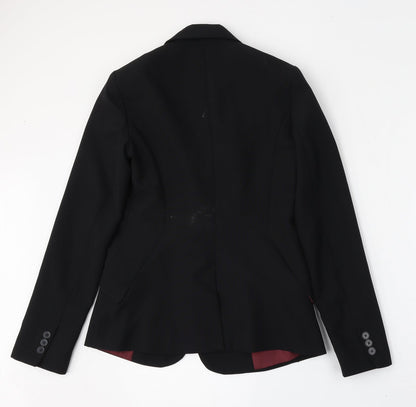 Atmosphere Womens Black  Polyester Jacket Blazer Size 10
