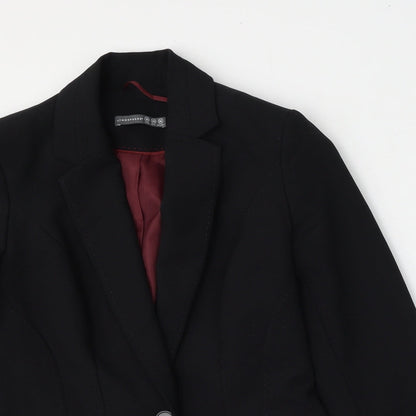 Atmosphere Womens Black  Polyester Jacket Blazer Size 10
