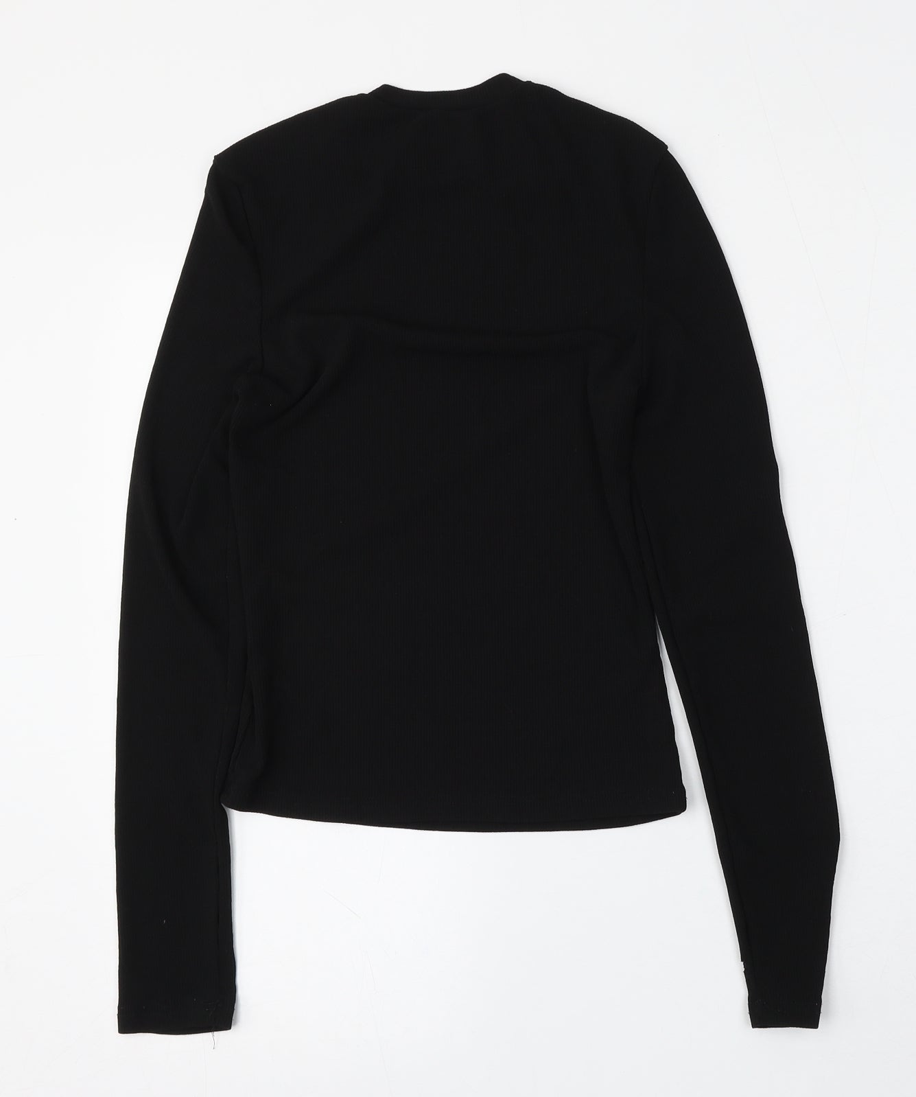 SheIn Womens Black Round Neck  Polyester Pullover Jumper Size L
