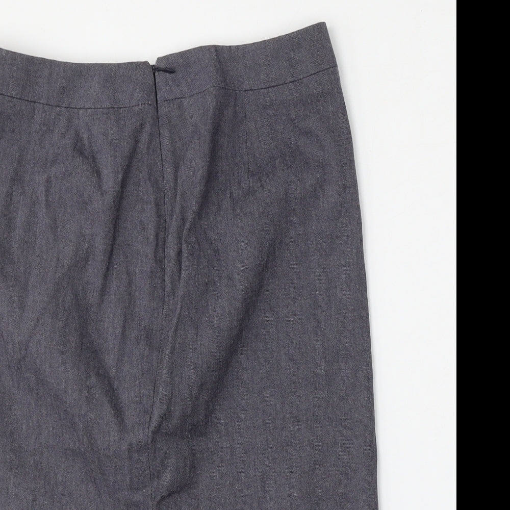 Marks and Spencer Womens Blue  Polyester Straight & Pencil Skirt Size 12