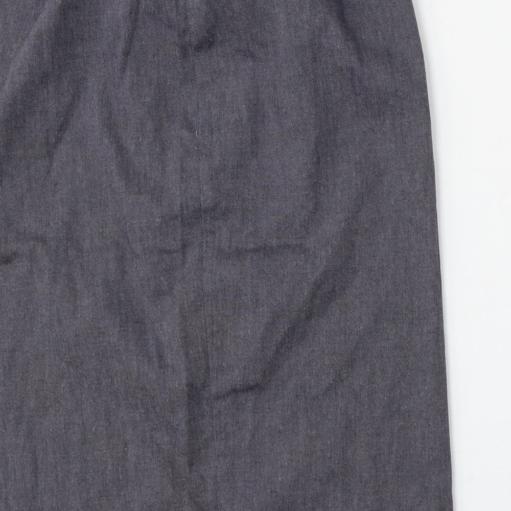 Marks and Spencer Womens Blue  Polyester Straight & Pencil Skirt Size 12