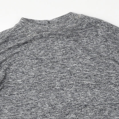 F&F Womens Grey Round Neck  Polyester Pullover Jumper Size 16