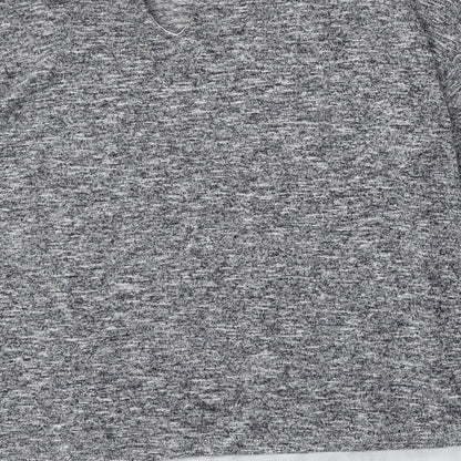 F&F Womens Grey Round Neck  Polyester Pullover Jumper Size 16