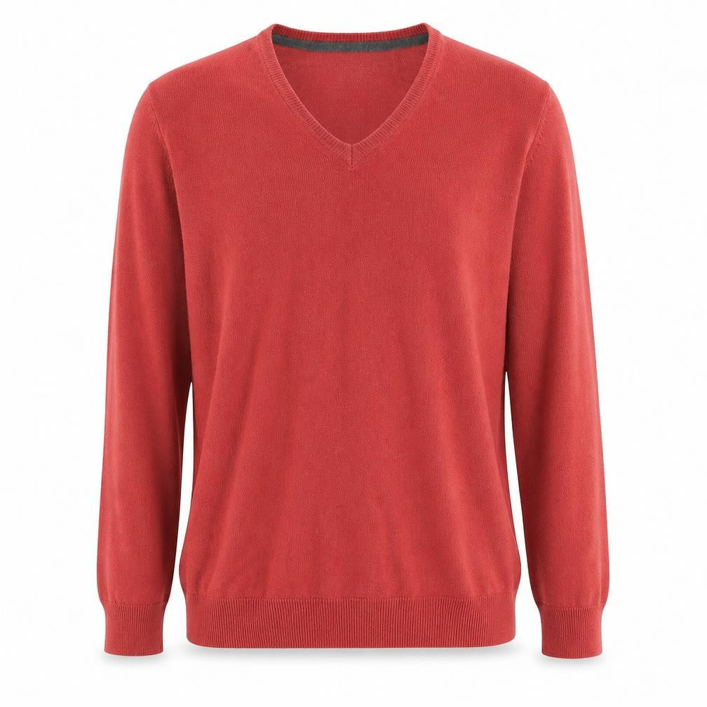 Mens UK Size S Marks and Spencer Red Pullover Jumper