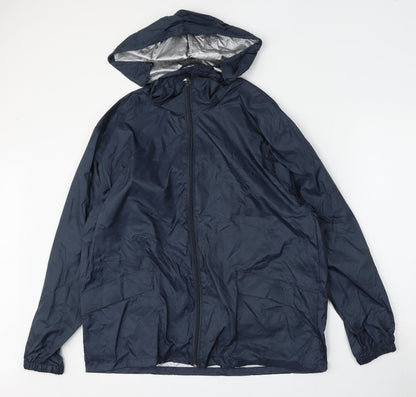 Mens UK Size S Result Blue Anorak Coat