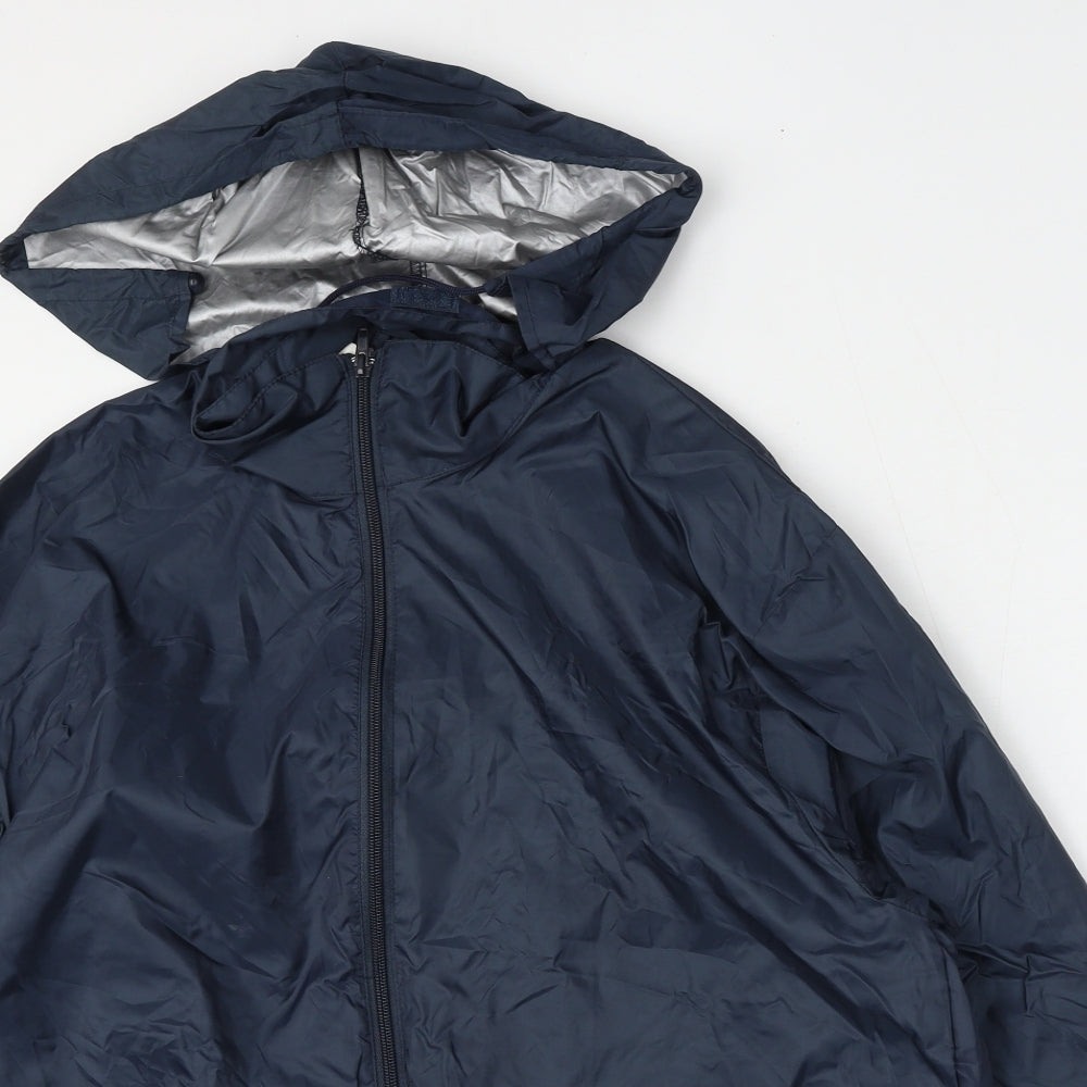 Mens UK Size S Result Blue Anorak Coat