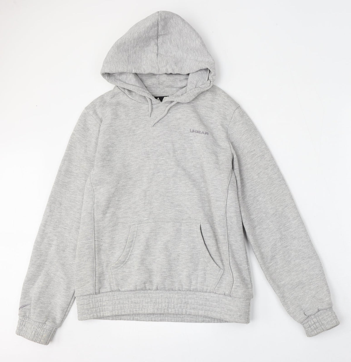 Womens UK Size 10 LA Gear Grey Pullover Hoodie