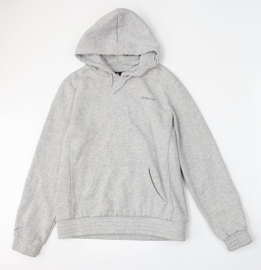 Womens UK Size 10 LA Gear Grey Pullover Hoodie